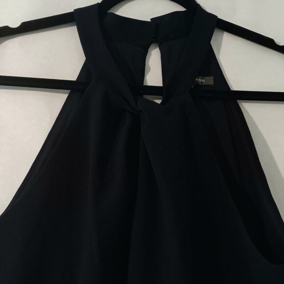 Julia Jordan, Size 10, Elegant Jumpsuit, Navy, mock halter - Picture 2 of 5
